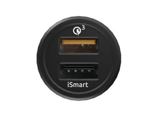 Зарядное устройство OLMIO АЗУ 30W USBx2 QC Smart IC black 038718